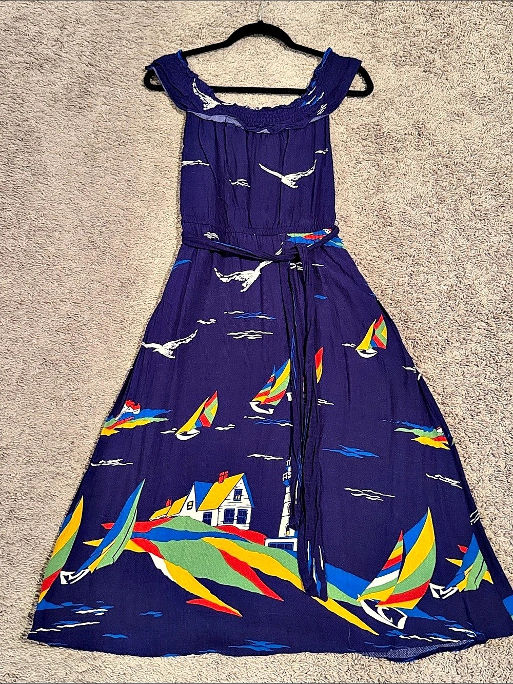 Conversations by Anthropologie 48 of 52 blue lighthouse sailboat dress 6